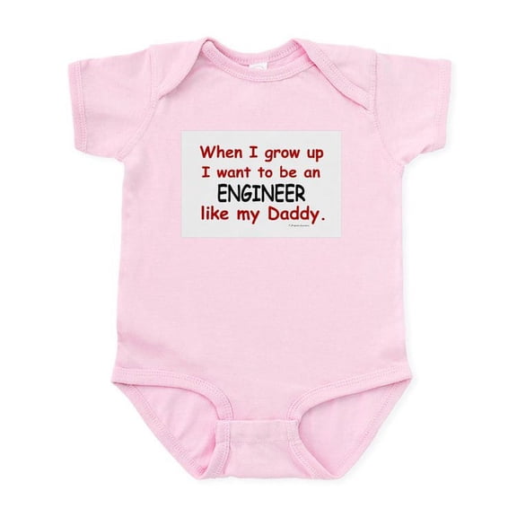 CafePress - Engineer (Like My Daddy) Infant Bodysuit - Baby Light Bodysuit, Size Newborn - 24 Months