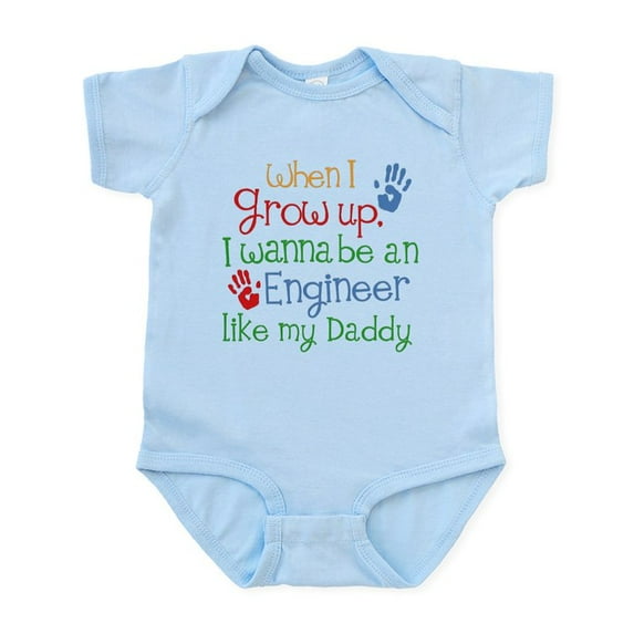 CafePress - Engineer Like My Daddy Infant Bodysuit - Baby Light Bodysuit, Size Newborn - 24 Months