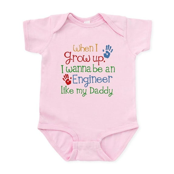 CafePress - Engineer Like My Daddy Infant Bodysuit - Baby Light Bodysuit, Size Newborn - 24 Months