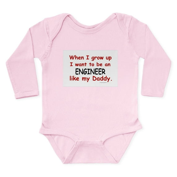 CafePress - Engineer (Like My Daddy) Infant Bodysuit Body Suit - Long Sleeve Cotton Baby Bodysuit