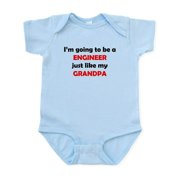 CafePress - Engineer Like My Grandpa Body Suit - Baby Light Bodysuit, Size Newborn - 24 Months