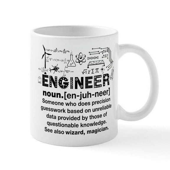 CafePress - Engineer Mugs - 11 oz Ceramic Mug - Novelty Coffee Tea Cup