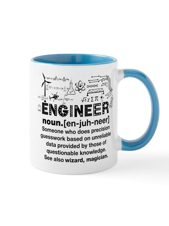 - Engineer Mugs - 11 oz Ceramic Mug - Novelty Coffee Tea Cup