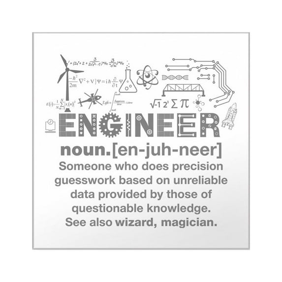 CafePress - Engineer Sticker - Square Sticker 3" x 3"