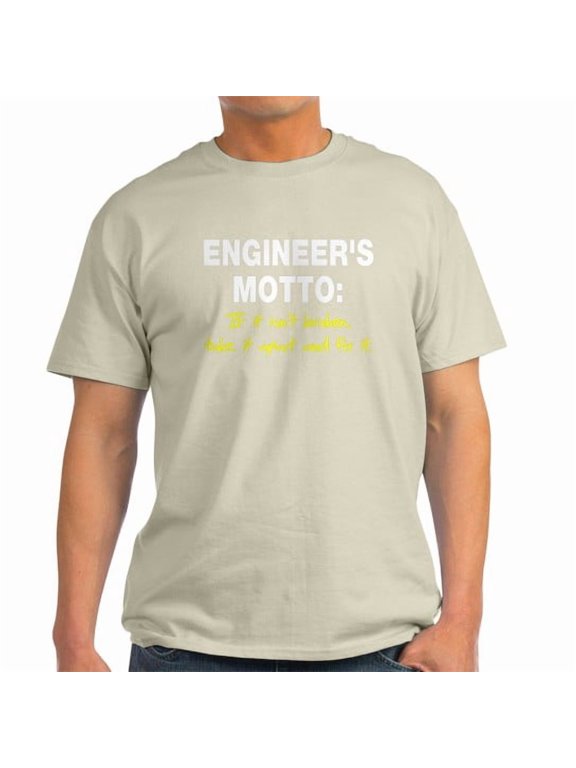 - Engineer's Motto Dark T Shirt - Men's Classic Cotton T-Shirts