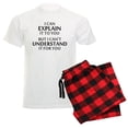 thumbnail image 1 of CafePress - Engineers Motto Cant Understand It For You Pajamas - Men's Light Loose Fit Cotton Pajama Set, 1 of 7