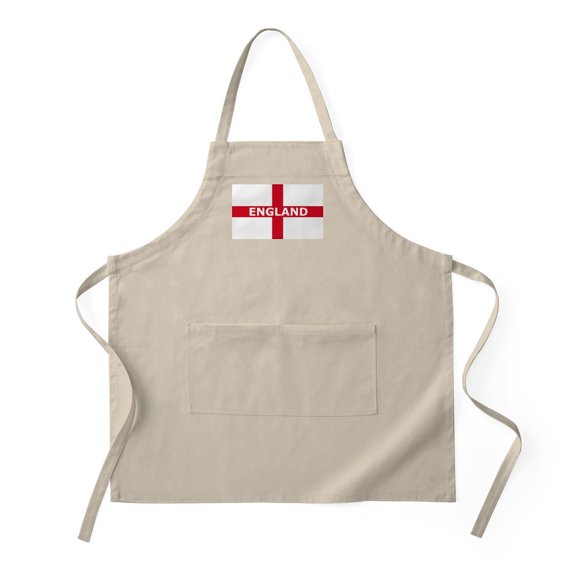 CafePress - England BBQ - Kitchen Apron with Pockets, Grilling Apron, Baking Apron