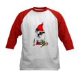 thumbnail image 1 of CafePress - English Bulldog Christmas Baseball Jersey - Kids Cotton Baseball Jersey, 3/4 Sleeve Shirt, 1 of 4