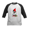 thumbnail image 1 of CafePress - English Bulldog Christmas Baseball Jersey - Kids Cotton Baseball Jersey, 3/4 Sleeve Shirt, 1 of 4