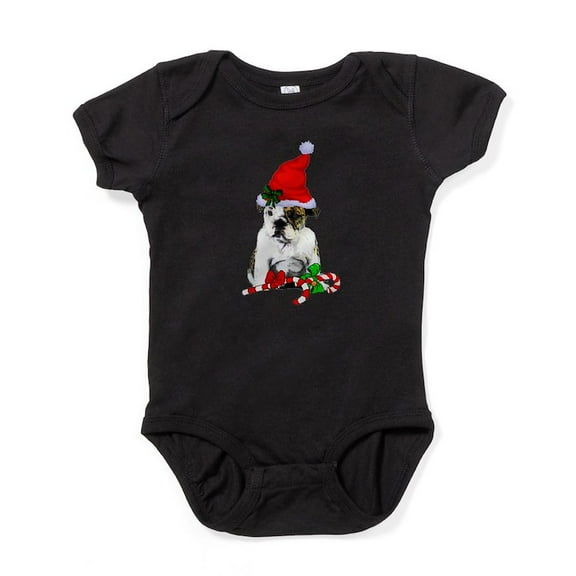 CafePress - English Bulldog Christmas Body Suit - Cute Infant Bodysuit Baby Romper - Size Newborn - 24 Months