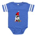 thumbnail image 1 of CafePress - English Bulldog Christmas - Cute Infant Baby Football Bodysuit, 1 of 3