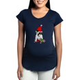 thumbnail image 1 of CafePress - English Bulldog Christmas Maternity T Shirt - Maternity Dark T-Shirt, 1 of 4