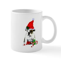 CafePress - English Bulldog Christmas Mugs - 11 oz Ceramic Mug - Novelty Coffee Tea Cup