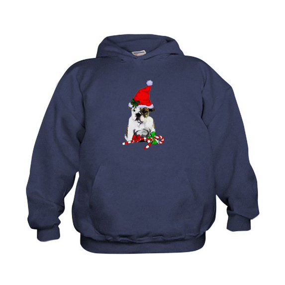 CafePress - English Bulldog Christmas Sweatshirt - Kids Hooded Sweatshirt, Classic Hoodie