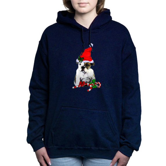 CafePress - English Bulldog Christmas Sweatshirt - Pullover Hoodie, Classic & Comfortable Hooded Sweatshirt