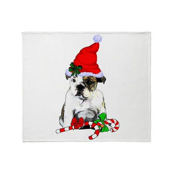 CafePress - English Bulldog Christmas Throw Blanket - Soft Fleece Throw Blanket, 50"x60" for All Ages