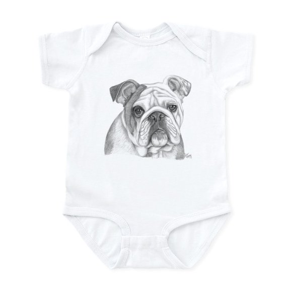 CafePress - English Bulldog Infant Bodysuit - Baby Light Bodysuit, Size Newborn - 24 Months