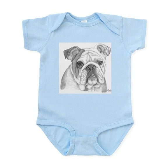 CafePress - English Bulldog Infant Bodysuit - Baby Light Bodysuit, Size Newborn - 24 Months