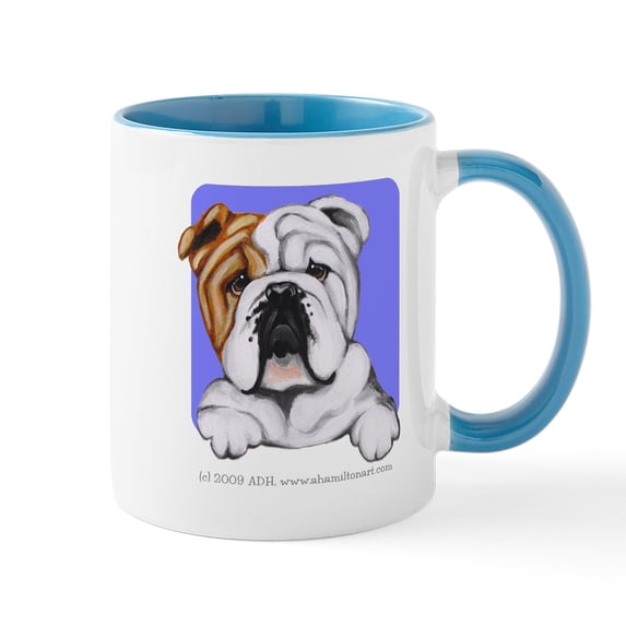 CafePress - English Bulldog Lover Mug - 11 oz Ceramic Mug - Novelty Coffee Tea Cup