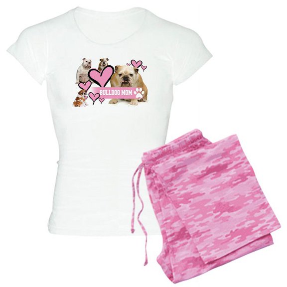 CafePress - English Bulldog Mom Pajamas - Women's Light Pajamas