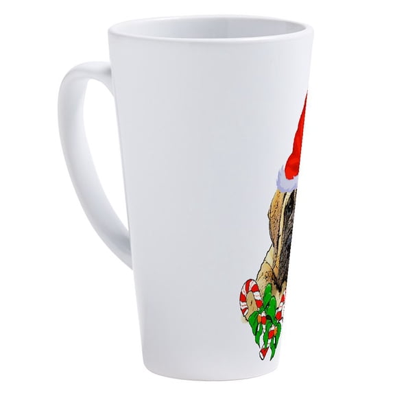 CafePress - English Mastiff Christmas - 17 Oz White Ceramic Latte Mug