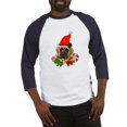 thumbnail image 1 of CafePress - English Mastiff Christmas Baseball Jersey - Cotton Baseball Jersey, 3/4 Raglan Sleeve Shirt, 1 of 4