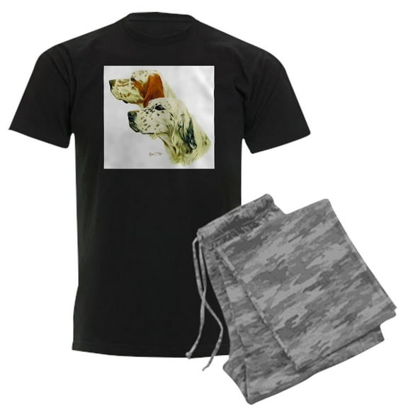 CafePress - English Setter Men's Light Pajamas - Men's Dark Loose Fit Cotton Pajama Set