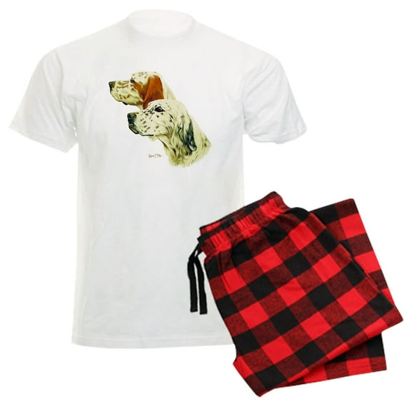 CafePress - English Setter Men's Light Pajamas - Men's Light Loose Fit Cotton Pajama Set