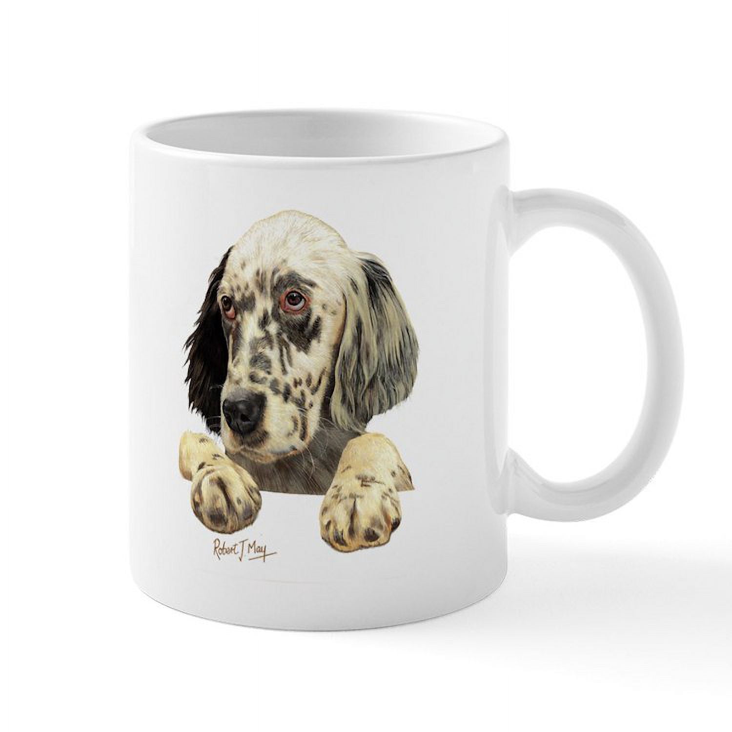 CafePress - English Setter Mug - 11 oz Ceramic Mug - Novelty Coffee Tea ...