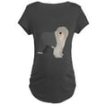 thumbnail image 1 of CafePress - English Sheep Dog Silhouett Maternity Dark T Shirt - Maternity Dark T-Shirt, 1 of 3