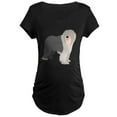 thumbnail image 1 of CafePress - English Sheep Dog Silhouett Maternity Dark T Shirt - Maternity Dark T-Shirt, 1 of 3
