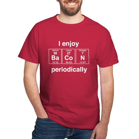 CafePress - Enjoy Bacon Periodically T Shirt - Men's Classic Graphic Cotton T-Shirt