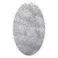 thumbnail image 1 of CafePress - Enlarged Fingerprint - Sticker (Oval), 1 of 1