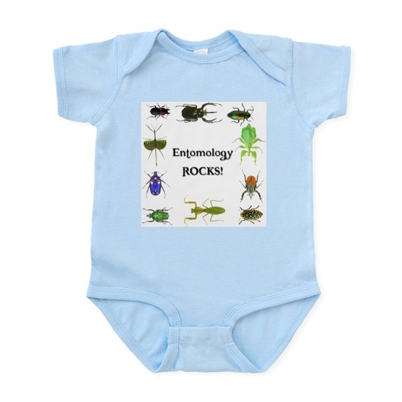 CafePress - Entomology Rocks Infant Bodysuit - Baby Light Bodysuit, Size Newborn - 24 Months