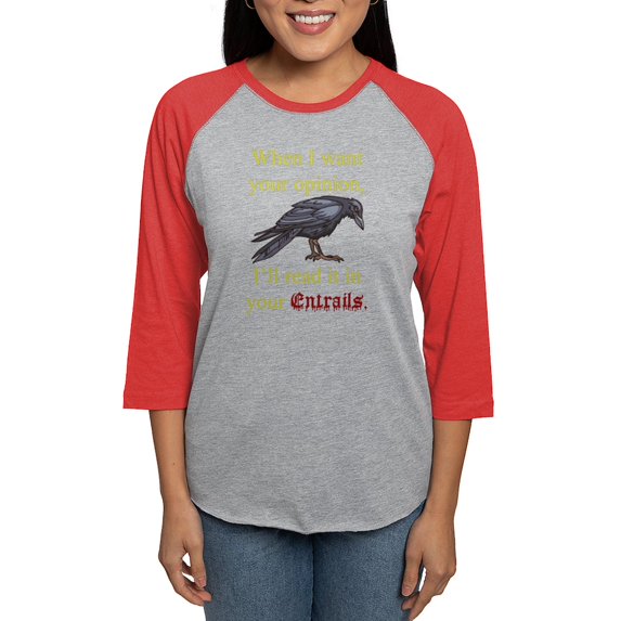 CafePress - Entrails On Wht Long Sleeve T Shirt - Womens Baseball Tee