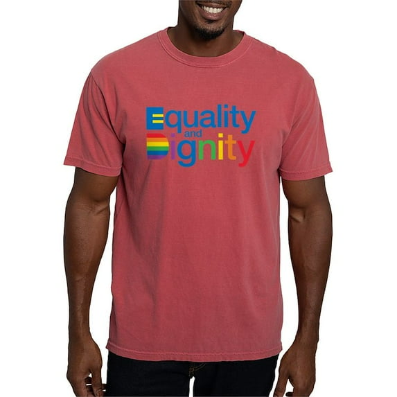 CafePress - Equality And Dignity T Shirt - Mens Comfort Colors Shirt