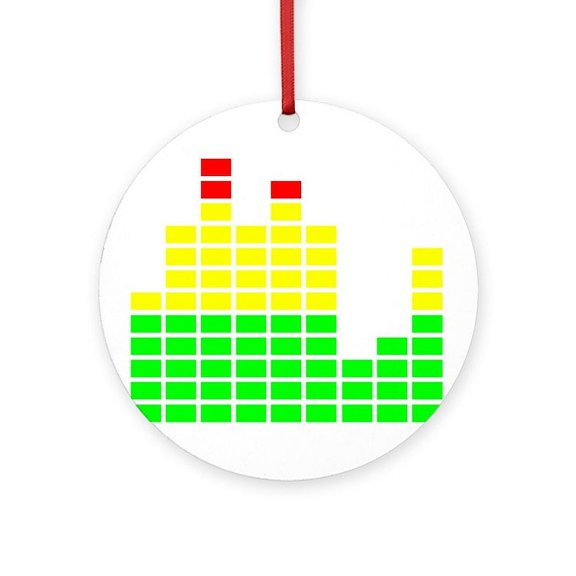 CafePress - Equalizer - Round Wood Ornament 4"