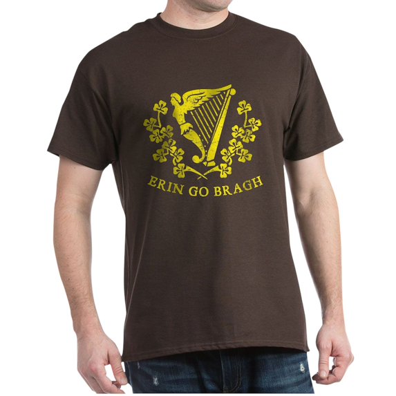 CafePress - Erin Go Bragh Dark T Shirt - Men's Classic Graphic Cotton T-Shirt
