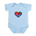 thumbnail image 1 of CafePress - Eritrea Love Eritrean Infant Bodysuit - Baby Light Bodysuit, Size Newborn - 24 Months, 1 of 4