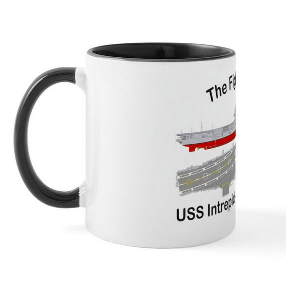 CafePress - Essex Intrepid Angle_T Shirt Mug - 11 oz Ceramic Mug - Novelty Coffee Tea Cup