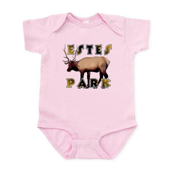 CafePress - Estes Park , Colorado Elk Infant Bodysuit - Baby Light Bodysuit, Size Newborn - 24 Months