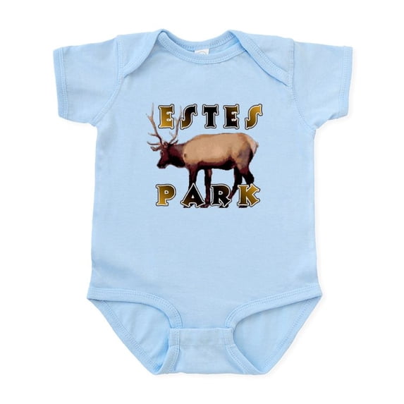 CafePress - Estes Park , Colorado Elk Infant Bodysuit - Baby Light Bodysuit, Size Newborn - 24 Months