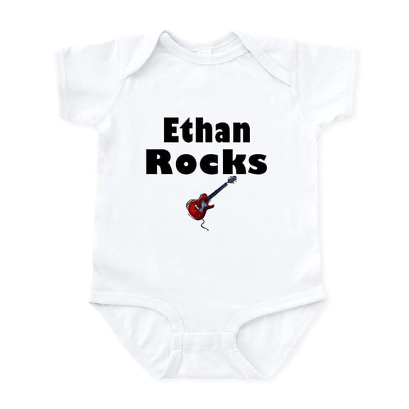 CafePress - Ethan Rocks Infant Bodysuit - Baby Light Bodysuit, Size Newborn - 24 Months