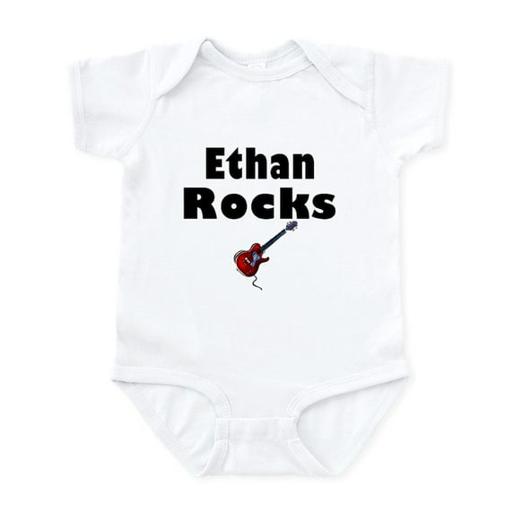 CafePress - Ethan Rocks Infant Bodysuit - Baby Light Bodysuit, Size Newborn - 24 Months