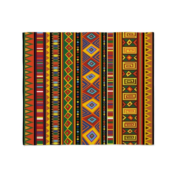 CafePress - Ethnic Colorful Pattern Africa Art Throw Blanket - Soft Fleece Throw Blanket, 50"x60" for All Ages
