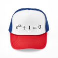 thumbnail image 1 of CafePress - Euler's Identity - Adjustable Unisex Printed Trucker Hat with Mesh Back, 1 of 10