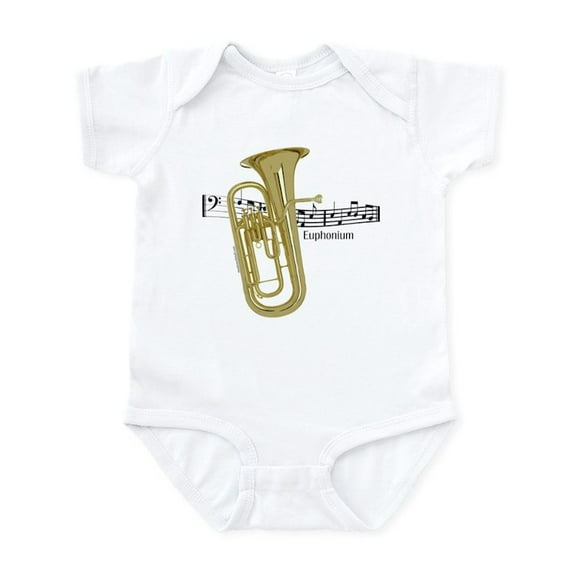 CafePress - Euphonium Music Infant Bodysuit - Baby Light Bodysuit, Size Newborn - 24 Months