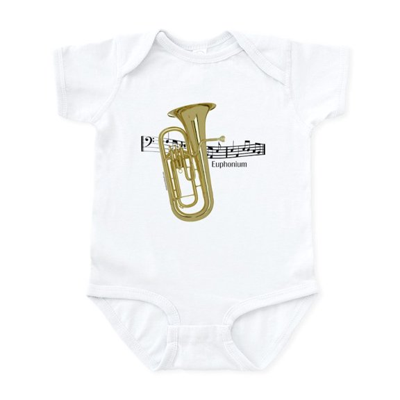 CafePress - Euphonium Music Infant Bodysuit - Baby Light Bodysuit, Size Newborn - 24 Months