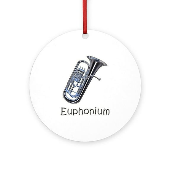 CafePress - Euphonium - Round Wood Ornament 4"