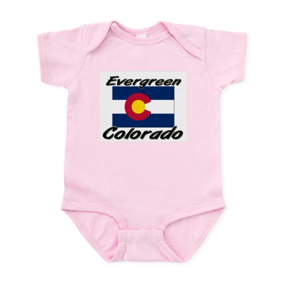 CafePress - Evergreen Colorado Infant Bodysuit - Baby Light Bodysuit, Size Newborn - 24 Months